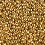 [ 8-2-F-2 ] Miyuki Rocaille 8/0 Seed Beads 10 Grams Duracoat Galvanized 8RR4202 Gold