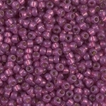 Miyuki Rocaille 8/0 Seed Beads 10 Grams 8RR4247 Duracoat Silver Lined Fuchsia