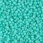 Miyuki Rocaille 8/0 Seed Beads 8RR4472 - Duracoat Opaque Dyed Rocailles - Aquamarine - 10 Grams