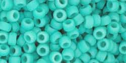 Toho 8/0 Round 8TO55F - Opaque Frosted Turquoise - 10 Grams