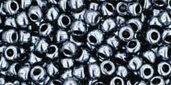 Toho 8/0 Round 8TO81 - Metallic Hematite - 10 Grams