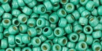 Toho 8/0 Round 8TOPF561F - PermaFinish - Matte Galvanized Green Teal - 10 Grams