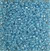 Miyuki 8/0 Triangle Beads 8TR1116 ICL Clear/Medium Blue