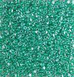 Miyuki 8/0 Triangle Beads 8TR1142 ICL Clear/Green