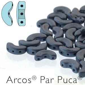 Arcos par Puca : ARC510-23980-79031 - Metallic Matte Blue - 25 Beads