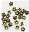 BCAG7X3 - Bead Cap, Antique Gold Finished, 7x3mm Star - 10 Pieces