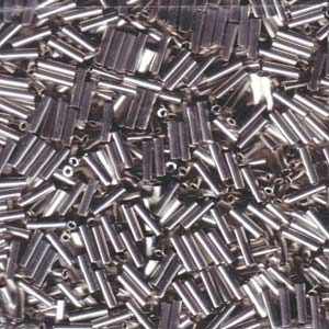 10 Grams Miyuki Bugle BGL6-194 6mm Palladium Plated