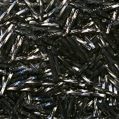 10 Grams Miyuki Bugle BGLTW12-451 12mm Twisted M Hematite