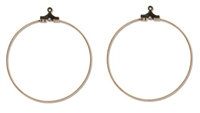 BHP40RACP - 40mm Antique Copper Plated Beading Hoops - 1 Pair