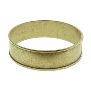 BR2455 - Raw Brass Bracelet Bangle - 3/4 Inch - ID 66.5mm