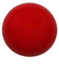 Czech 18mm Cabochon - CAB-R18-93190 Red Coral - 1 Cabochon