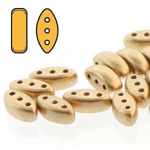 Czech Cali Beads : 3x8mm - CALI-00030-01710 - Pale Bronze Gold - 25 Count