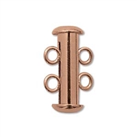 Copper Plated Multi Strand 16mm 2 Strand Slide Clasp - 1 Clasp