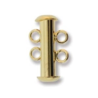 [ CLSP6 ] Gold Plated Magnetic Multi Strand 16mm 2-Strand Slide Clasp