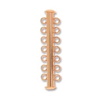 [ CLSP6 ] Copper Plated Multi Strand 41mm 7-Strand Slide Clasp