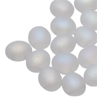 CNDOV101200030-28771 - PRECIOSA Candy Oval 10mm x 12mm Beads - Crystal Matte AB - 10 pcs