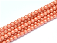 Pearl Shell Round 2mm : CP2-30013 - Orange Sherbet - 25 pcs