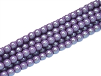 Pearl Shell Round 2mm : CP2-30015 - Lilac - 25 pcs