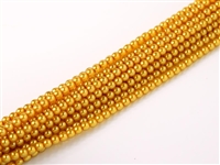 Pearl Coat Round 2mm : CP2-63844 - Pearl - Crystal Golden Orange - 25 pcs