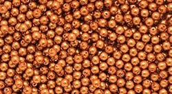 Pearl Coat Round 3mm : CP3-10016 - Pearl - Copper - 50 pcs