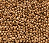 Pearl Coat Round 3mm : CP3-10146 - Pearl - Antique Gold - 50 pcs