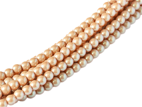 Pearl Coat Round 3mm : CP3-30004 - Pearl Shell Himalayan Salt - 50 pieces