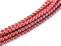 Pearl Coat Round 3mm : CP3-30005 - Pearl Shell Cranberry - 50 pieces