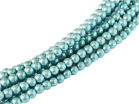 Pearl Coat Round 3mm : CP3-30007 - Pearl Shell Silver Blue - 50 pieces