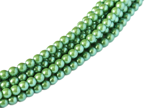 Pearl Coat Round 3mm : CP3-30008 - Pearl Shell Evergreen - 50 pieces