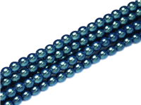 Pearl Coat Round 3mm : CP3-30018 - Pearl Shell Dusk Blue - 50 pieces