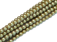 Pearl Coat Round 3mm : CP3-30023 - Pearl Shell Topaz - 50 pieces