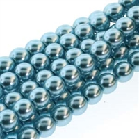 Pearl Coat Round 3mm : CP3-70437- Pearl - Cerulean - 50 pcs