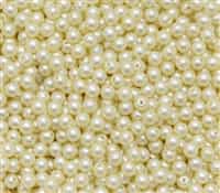 Pearl Coat Round 4mm : CP4-25039 - Cream - 50 pieces