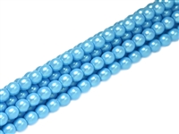 Pearl Coat Round 4mm : CP4-30017 - Pearl Shell Nile Blue - 50 pieces