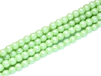 Pearl Coat Round 4mm : CP4-30021 - Pearl Shell Mint Green - 50 pieces