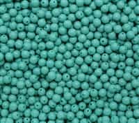 Pearl Coat Round 4mm : CP4-48655 - Fiesta Pearl Colors - Turquoise Blue - 50 pieces