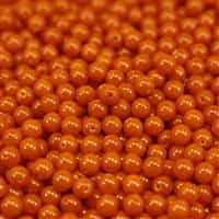Pearl Coat Round 4mm : CP4-48885 - Happy Color Pears - Flame - 50 pieces