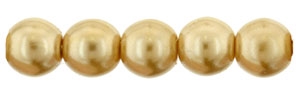 Pearl Coat Round 4mm : CP4-61630 - Pearl - Gold - 50 pieces