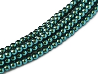 Pearl Shell Round 6mm : CP6-30010 - Dark Teal - 25 Pearls