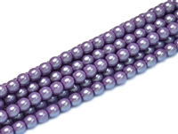 Pearl Shell Round 6mm : CP6-30015 - Lilac - 25 Pearls