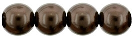 Pearl Coat Round 6mm : CP6-61705 - Pearl - Chocolate - 25 Pearls