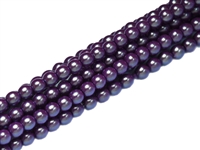 Pearl Shell 8mm : CP8-30016 - Pearl - Grape Satin - 25 Pearls