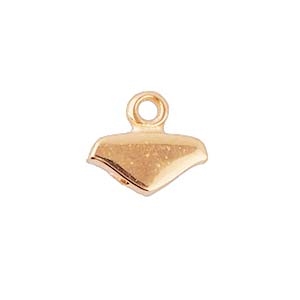 CYM-CHV-013058-RG - Mikronisi - ChevronDuo Bead Ending - Rose Gold Plate - 1 Piece