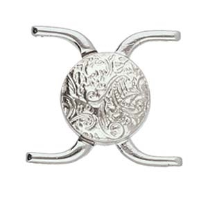 CYM-D11-012826-SP - Souda II - Miyuki 11/0 Magnetic Clasp - Antique Silver Plate - 1 Clasp