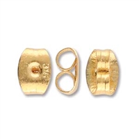 CYM-EB-300687-GP - Stainless Steel Earring Back - 24K Gold Plate - 1 Piece