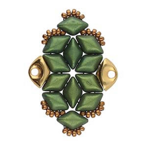 CYM-GD-012203-GP - Tripiti - GemDuo Bead Ending - 24kt Gold Plated -  1 Piece