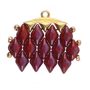 CYM-GD-012322-GP - Vani III - GemDuo Bead Ending - 24kt Gold Plated -  1 Piece