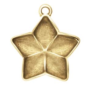 CYM-GD-014484-AB - Stomio - GemDuo Pendant Setting - Antique Brass Plated-  1 Piece