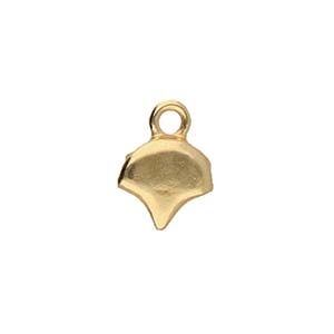 CYM-GNK-012899-GP - Kastro - Ginko Bead Ending - 24kt Gold Plated  - 1 Piece