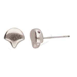 CYM-GNK-012979-SP - Alopronia - Ginko Earring - Antique Brass Plate - 1 Earring